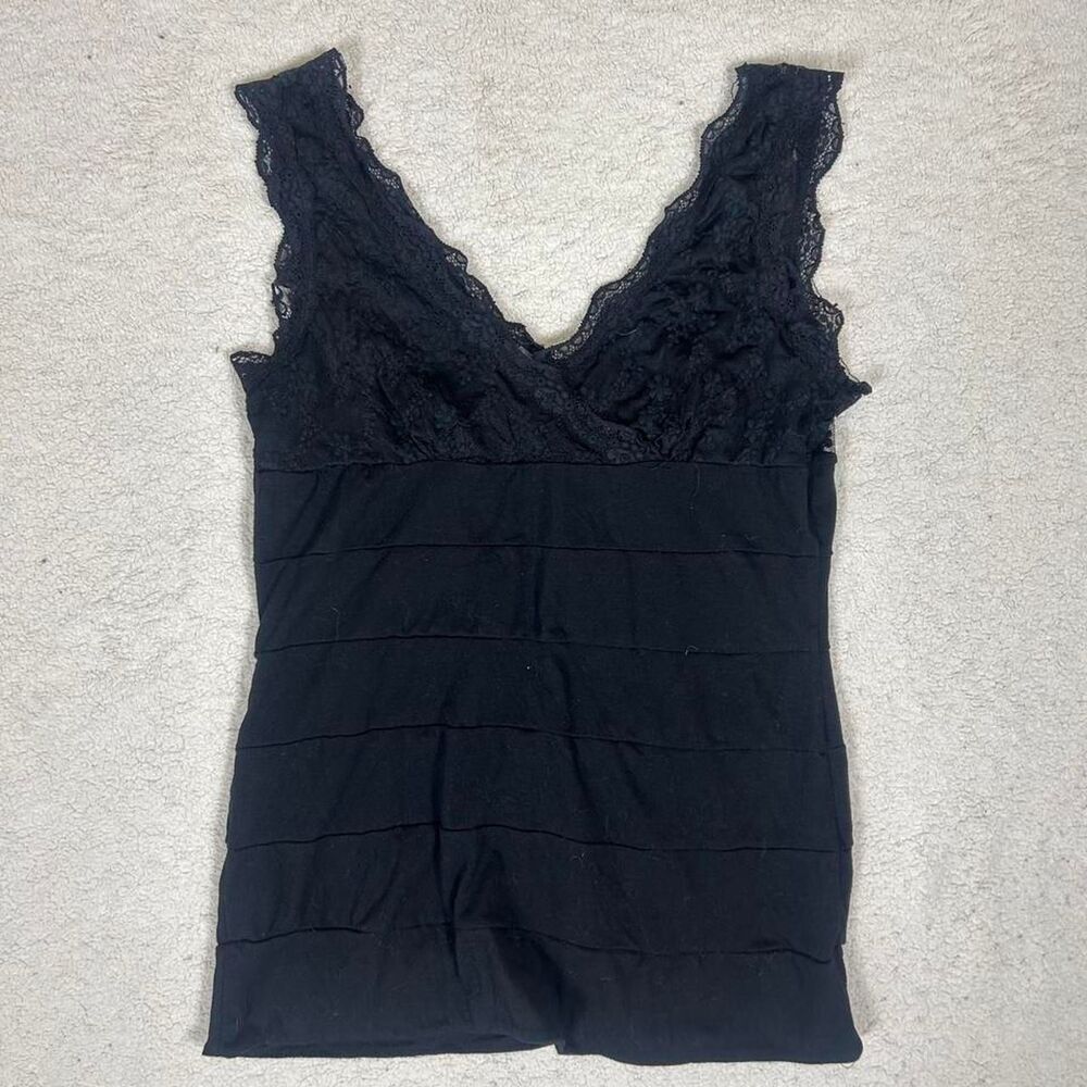 Dots Y2K Whimsigoth Office Siren Lacy Ruffle Tank